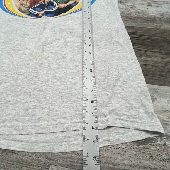 Vintage 1998 N Sync Boy Band Tultex Gray Mens M Pop Music Concert Graphic Tshirt - Picture 8 of 9